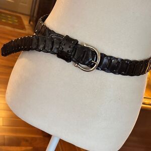 Vintage Capezio Black Braided Women's Belt